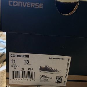 Men’s size 11/ women’s size 13 Converse All Stars